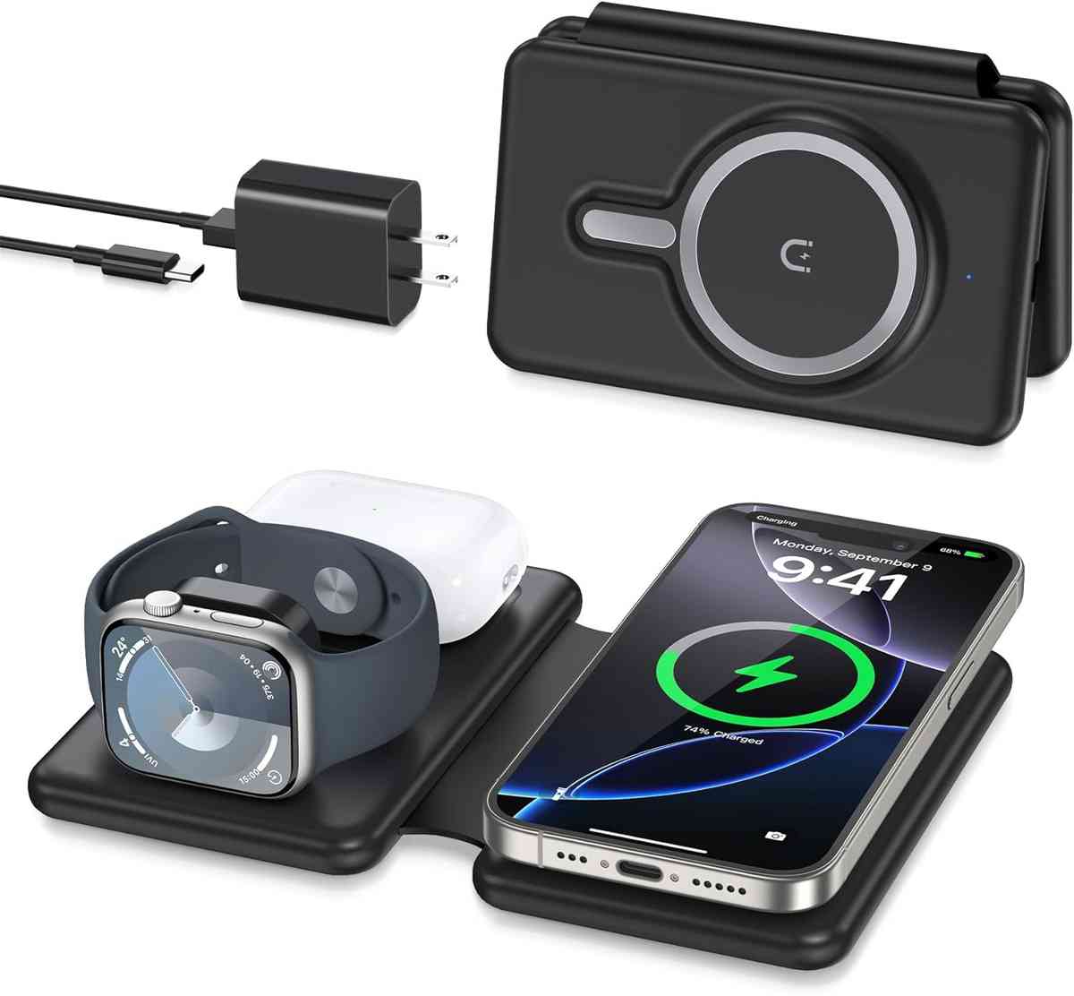 Knild 3-in-1 Wireless Charging Station